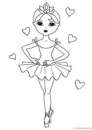 Free printable coloring pages disney princesses coloring pages. Printable Ballerina Coloring Pages Coloring4free Coloring4free Com
