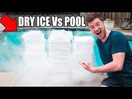 1 500 Pounds Of Dry Ice Vs Pool Challenge Youtube Dry Ice Pool Challenges