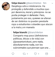 En el sonar actual, felipe bianchi conversó con los ex integrantes de los prisioneros, miguel tapia y claudio narea. Asi Fue El Grosero Calificativo De Felipe Bianchi Contra Quienes Atacaron A Jose Antonio Kast