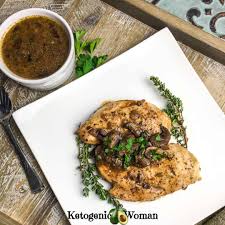 To cook flavorful, juicy chicken, you can bake them in the oven with a parchment paper cover. Keto Chicken Breasts With Mushroom Sauce And Goat Cheese For Instant Pot Ketogenic Woman