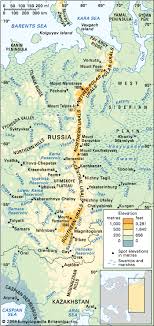 Ural Mountains Map Ural Mountains Separates Europe And Asia Ural Mountains Europe Map Map