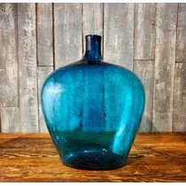 Couronne company g5531 large french country glass vase, 9.5 inch tall, 1 piece, 9.5, clear. Blue Glass Vases Urns Jars Bottles You Ll Love In 2021 Wayfair