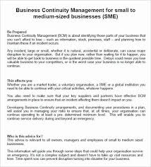 Business Continuity Plan Sample Unique Free 13 Business Continuity Plan Templates In Business Continuity Business Continuity Planning Business Contingency Plan