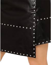 Women S Clothes Women S Fashion Online David Jones Nappa Studded Leather Skirt