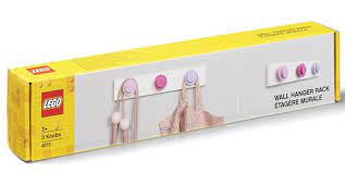 What the lego wall hanger set includes. Lego Wall Hanger Rack Pink Darkpink Lilac 5711938033385 Lego Lifestyle Brickshop Lego En Duplo Specialist