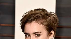Have a look at lily collins red hair and try out the different hairstyles in order to look stylish, cool, classic and elegant whenever you go out! Lily Collins Short Hair Celebrity Hair Cuts 2015 Teen Vogue