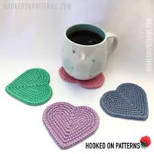 String them up and they can. Simple Heart Coasters Allfreecrochet Com