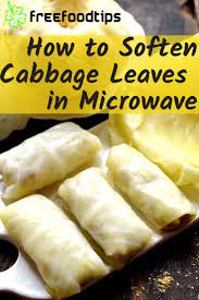 How To Soften Cabbage Leaves In Microwave Freefoodtips Com Recipe Recipes Cooked Cabbage Cabbage Recipes
