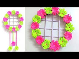 Skcrafts Diy Wall Hanging Ideas Paper Flower Wall Hanging Ideas Diy Hanging F Hanging Flower Wall Paper Flower Wall Paper Flowers Craft