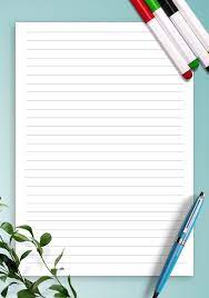 Printable Lined Paper Template With 7 1 Mm Line Height Choose Page Size And Download For F Paper Background Design Paper Template Powerpoint Background Design