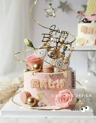 成都配送母亲节女王网红定制ins许愿星动物奶油生日蛋糕创意