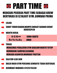 Kami sangat berbesar hati menjemput sesiapa sahaja yang rasa diri dia awesome dan berkelayakan untuk mengisi kekosongan berikut: Asal Gombak Kerjayaasalgombak Jawatan Kosong Sekitar Facebook