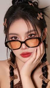 prompt 🫶 Using the exact facial features from the attached imageCreate an  hyperrealistic and high quality close-up portrait of a styling young woman,  her dark thick long hair styled in twin high