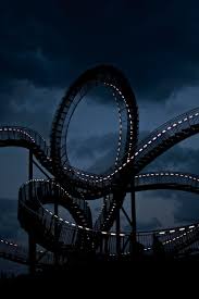 Dark Roller Coaster Photography Roller Coaster Blue Aesthetic