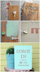 Easy Hand Painted Wood Sign Tutorial Wooden Signs Diy Hand Painted Wood Sign Crafts