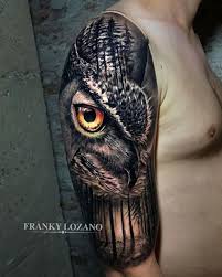 Bird Of Prey Tattoo Sleeve Foxy Lady Pretty Fox With Roses Best Tattoo Design Ideas Half Sleeve Tattoo Sleeve Tattoos Forest Tattoo Sleeve