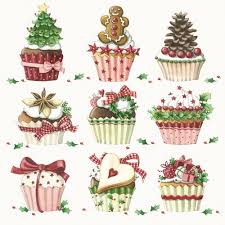 Cup Cake Navidad Illustration Noel Dessin Noel Image Noel
