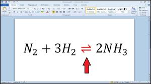 How To Write Reversible Reaction Arrow Symbol In Word Youtube