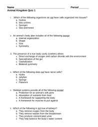 Why do some tigers have white coats? Animal Kingdom Quiz 1 By Lisa Michalek Teachers Pay Teachers