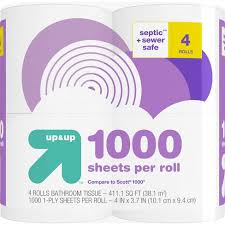This doesn't speed up the biodegradation process, but it does keep the right balance of microbes that live inside your tank, feeding on the waste matter as a source of energy. 1000 Sheets Per Roll Toilet Paper 4 Rolls Up Up Target