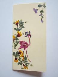 White cardstock dried flowers and leaves glue paper strips for making the basket the cardstock is. Handmade Unique Greeting Card Everyone Has Their Own Style Pressed Flowers Card Unique Gift Art Card Original Art Collage Card Art Unique Greeting Cards Pressed Flower Crafts