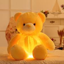 Glow Bear Led Light Up Plush 3d Stuffed Animal 4 Colors 50cm Teddy Bear Images Cute Teddy Bear Pics Teddy Bear Wallpaper