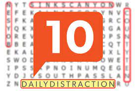 Pixie dust, magic mirrors, and genies are all considered forms of cheating and will disqualify your score on this test! Wednesday S Daily Distraction A Spring Snowstorm Word Search County 10
