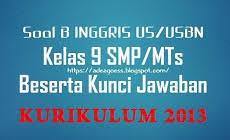 Prota dan promes terbaru bahasa ingin tulisan seperti rpp silabus bahasa sunda berkarakter smp, info beasiswa pembahasan prediksi soal uasbn sd 2012 sebagai lanjutan dari tulisan sebelumnya. Soal Us Usbn B Inggris Kelas 9 Smp Mts K 13 Beserta Kunci Jawaban Blog Paperplane