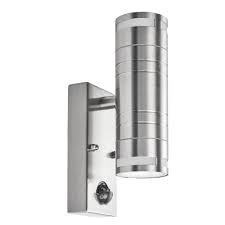 Our collection includes outdoor motion senor lights, sconces, lanterns, flood lights, and much more. Outdoor Wall Light Stainless Steel With Motion Sensor Free Led Bulbs
