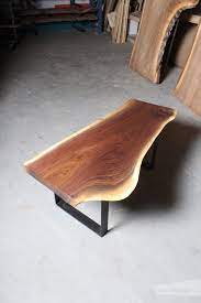I just built a maple vanity and first put on shellac. Walnut Live Edge Coffee Table Square Legs Anglewood Live Edge Custom Furniture Toronto