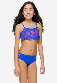 Layered Flounce Bikini Swimwear Girls Girls Swimwear Bikini Swimsuits For Tweens