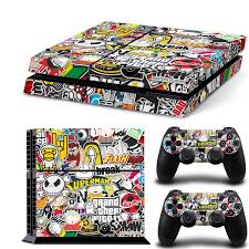 Bomb Graffiti Skin Sticker Cover For Playstation 4 Console 2 Controller Sticker Ps4 Console Playstation 4 Console Playstation 4
