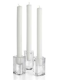 20 Formal Taper Candles Square
