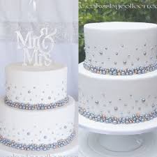 Two tier red velvet cake covered in fondant and decorated with hand cut fondant accents. Wedding Cake Ideas 2 Tier Addicfashion