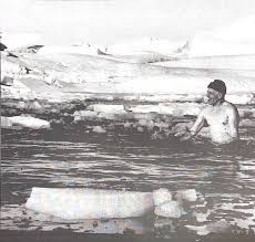 Andy Leishman did a polar bear swim on...