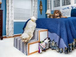With support for up to 200 pounds, this foldable set of stairs is suitable for pets of all sizes and features nonskid feet as well as side rails to keep your. Diy Dog Stairs That Are Easy To Build Hgtv