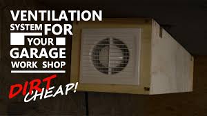 Align the cover so that it is parallel to the side of the door. Dirt Cheap Shop Garage Ventilation System Diy Youtube
