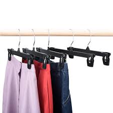 Space saving multi functional garment closet organizer pants hanger clothing. China Plastic Garment Clothes Multi Pants Hangers With Clip Ph1001 1 Photos Pictures Made In China Com
