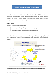 Definisi kepimpinan instruksional 5 tugas seorang pemimpin instruksional, iaitu; Pdf Kepimpinan Instruksional Transformasi Sementa Academia Edu