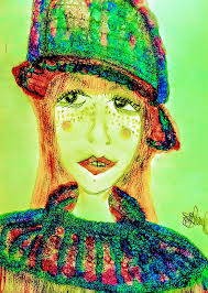 Night time seascape oil painting