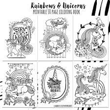 Find and print your favorite cartoon coloring pages and sheets in the coloring library free! Coloring Pages Unicorns Rainbows Positivity Themed Coloring Book