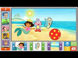 Poppy whale of a time. Nick Jr Online Sticker Pictures Game Review With Dora The Explorer Boots Map Ball Youtube