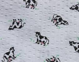Black And White Cow Print Fabric Vintage Cow Print Seersucker Cotton Small Print Black White Cows On White Cute Kids Quilting Sewing Fabric 1ya Cow Print Fabric Printing On Fabric Cow Print
