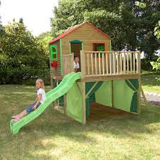 Achetez en toute confiance et sécurité sur ebay! Balancoire Bois Avec Toboggan Cabane Veranda Et Abri Jardin