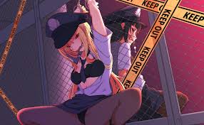 圣女大人的广告牌on X: 女警拘束调教剧情文援姬文爱“这里是禁止通行，拉上封行条了已经…你干什么…唔！” 女警被突然而来的人袭击，并且被扒开衣服，m开腿的蹲踞在铁丝网旁边，身后是她的同事，口球上挂着一支可以让她们两个人都自由的钥匙。  “看，那边来了个流浪汉 ...