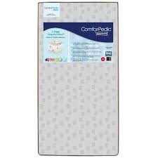Simmons Kids Comforpedic From Beautyrest Dual Sided Crib Toddler Mattress Gray Toddler Mattress Cribs Beautyrest