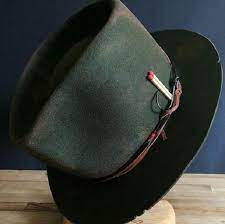 Felt Fedora Hat For Brutal Men Bounty Hunters With A Magic Fishing Hook Best Perfect Gift Mens Hats Fashion Mens Felt Hat Stylish Mens Hat