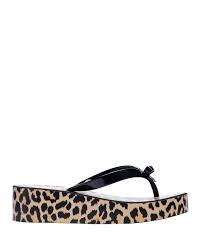 Kate Spade Rina Leopard Print Platform Flip Flop Sandals Modesens