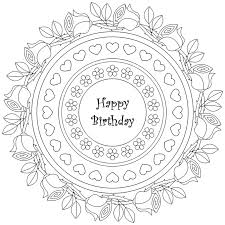 Maybe you would like to learn more about one of these? Art Therapy Coloring Page Happy Birthday Mandala Happy Birthday 8