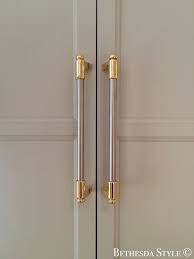 Bethesdastyle Brass Steel Fridge Door Pulls Custom Made By Lacanche Cabinetry Hardware Door Handles Kitchen Hardware
